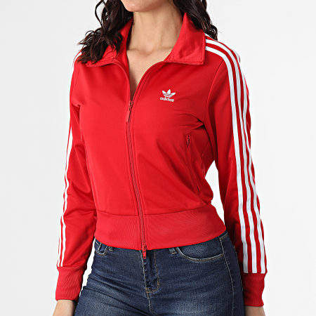 Adidas Originals - Veste Zippée Femme A Bandes Firebird GN2818 Rouge