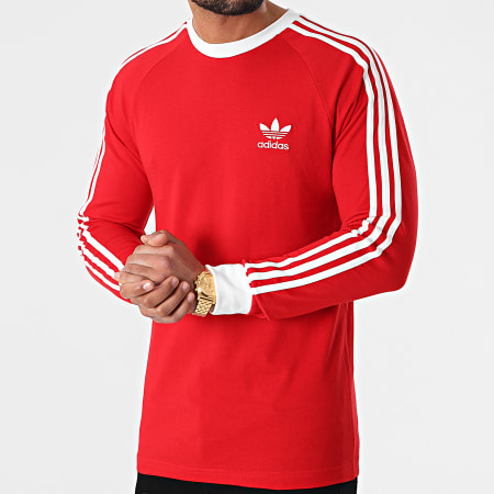 Adidas Originals - Tee Shirt Manches Longues GN3489 Rouge