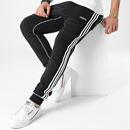 Adidas Originals - Pantalon Jogging A Bandes Contrast Stitch GN3888 Noir