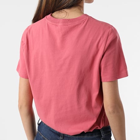 Superdry - Tee Shirt Femme Orange Label Classic Rose