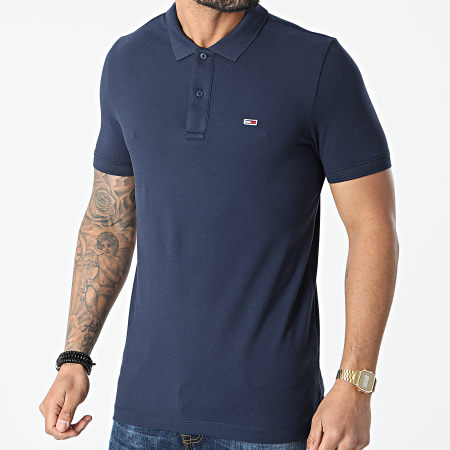 Tommy Jeans - Polo Sleeve Classics Solid Stretch 9439 Navy