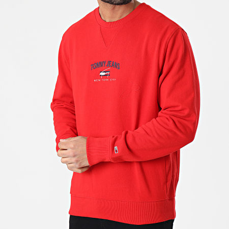 Tommy Jeans - Sweat Crewneck Timeless Tommy 0193 Rouge