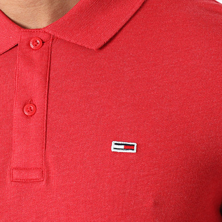 Tommy Jeans - Polo Manches Courtes Essential Jersey 0322 Rouge
