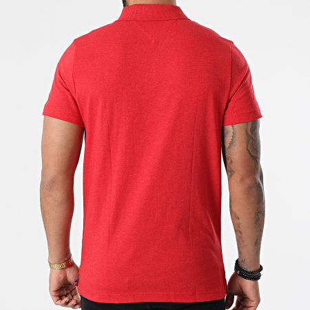 Tommy Jeans - Polo Manches Courtes Essential Jersey 0322 Rouge