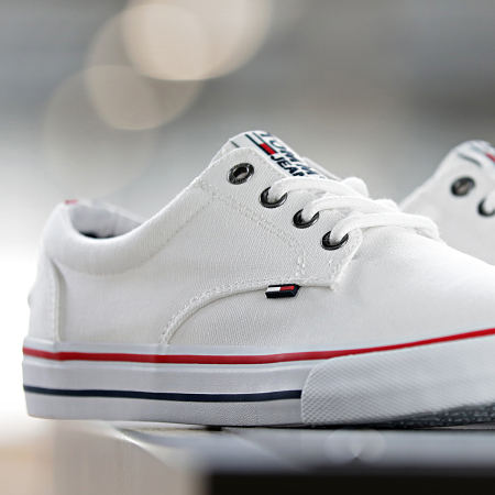 Tommy Jeans - Sneakers in tessuto 0001 Bianco
