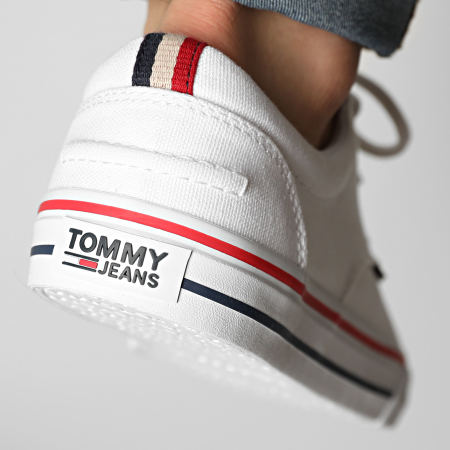 Tommy Jeans - Sneakers in tessuto 0001 Bianco