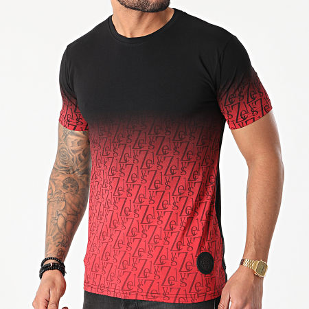 Zelys Paris - Tee Shirt Cristiano Noir Rouge