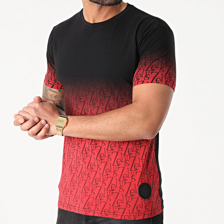 Zelys Paris - Tee Shirt Cristiano Noir Rouge