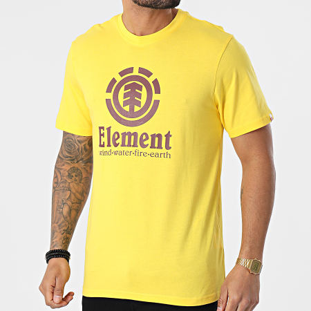 Element - Tee Shirt Vertical Jaune
