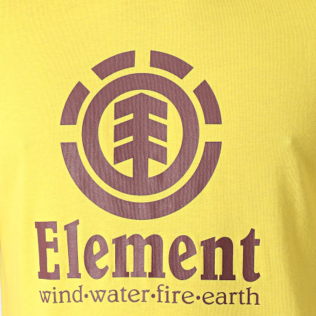 Element - Tee Shirt Vertical Jaune