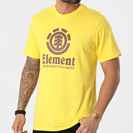 Element - Maglietta verticale gialla