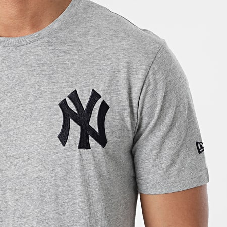 New Era - Tee Shirt Chest Logo New York Yankees 12740958 Gris Chiné