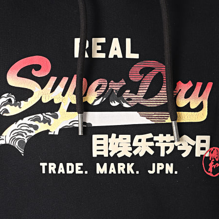 Superdry - Sweat Capuche Vintage Logo Itago M2011144A Noir