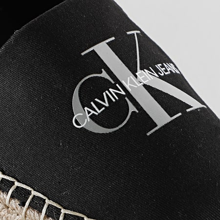 Calvin Klein - Espadrilles Femme Wedge Printed 0037 Black