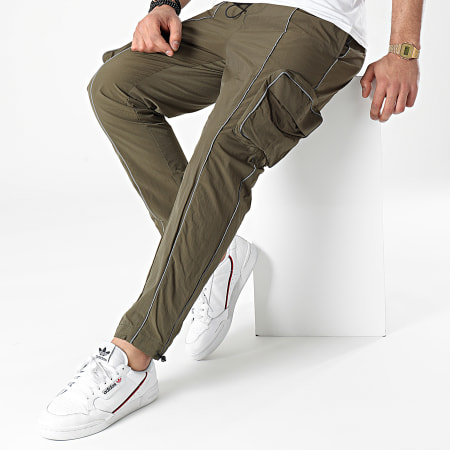 Classic Series - 2416 Pantaloni da jogging riflettenti verde kaki