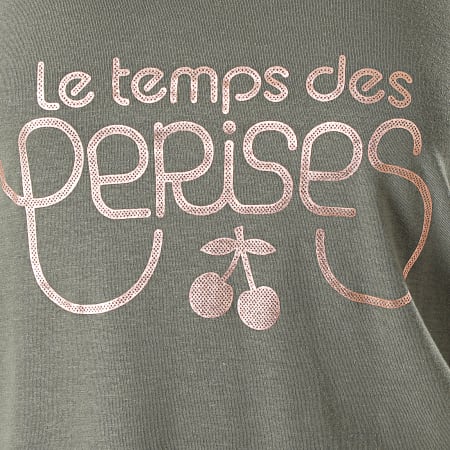 Le Temps Des Cerises - Camiseta sin mangas verde caqui Trame para mujer