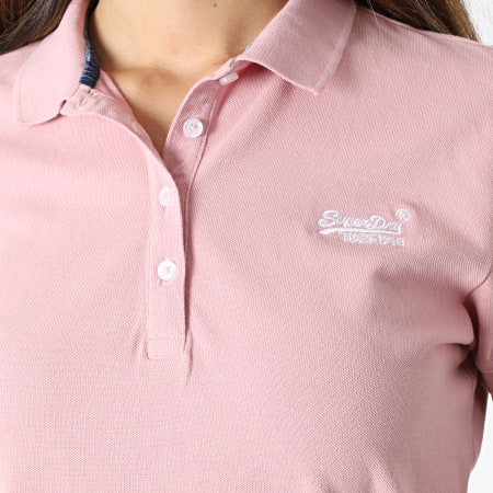 Superdry - Polo Manches Courtes Femme W6010017A Rose