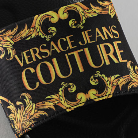 Versace Jeans Couture - Claquettes Linea Fondo Slide E0YWASQ4 Noir Renaissance