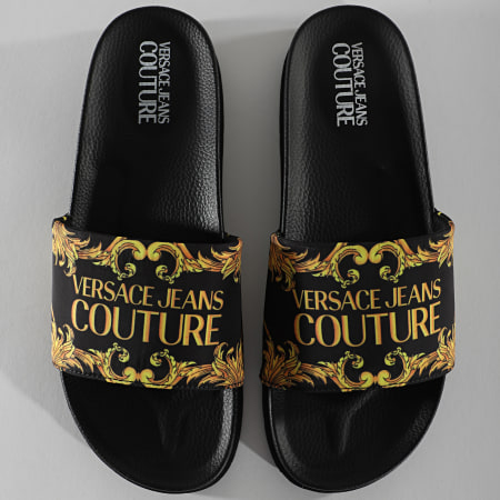 Versace Jeans Couture - Claquettes Linea Fondo Slide E0YWASQ4 Noir Renaissance