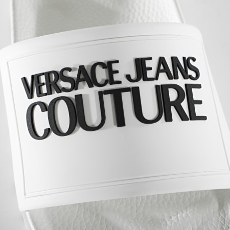 Versace Jeans Couture - Claquettes Linea Fondo Slide E0YWASQ2 Blanc