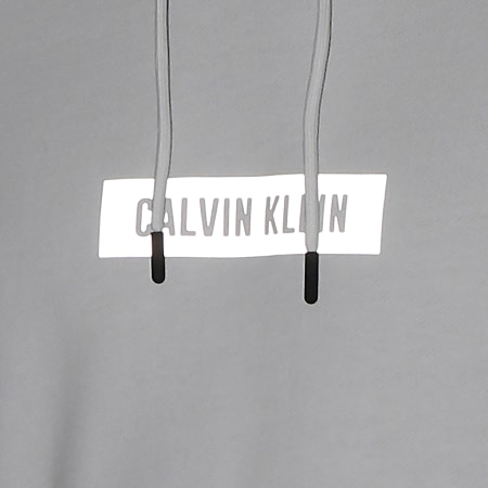 Calvin Klein - Sweat Capuche PW GMS1W361 Blanc Réfléchissant