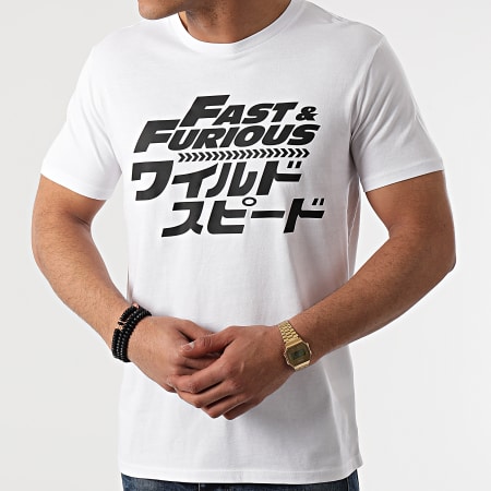 Fast & Furious - Tee Shirt Jap Blanc