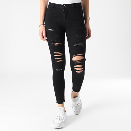 Girls Outfit - Jeans skinny da donna B812 Nero