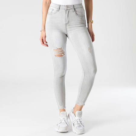 Girls Outfit - Jean Skinny Femme B878 Gris