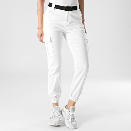 Girls Outfit - Jogger Pant Femme C9061 Blanc
