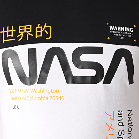 NASA - Admin 2 Maglietta bicolore bianco nero