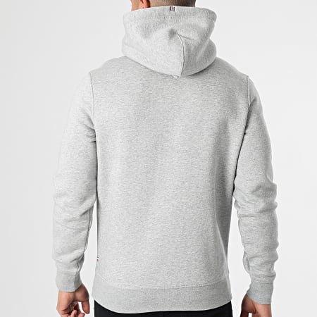 Tommy Hilfiger - Sweat Capuche Stacked Tommy Flag 7397 Gris Chiné