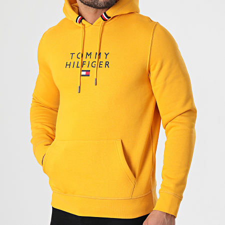 Tommy Hilfiger - Sweat Capuche Stacked Tommy Flag 7397 Jaune