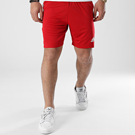 Adidas Performance - Pantalón corto deportivo con bandas Squad 21 GN5771 Rojo