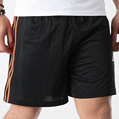 Adidas Sportswear - Short Jogging A Bandes 3 Stripes GM5396 Noir
