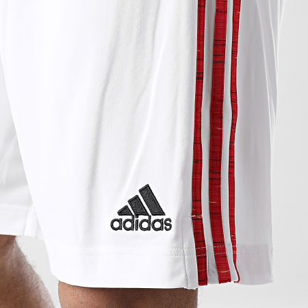 Adidas Sportswear - Short De Sport A Bandes Manchester United FM4289 Blanc