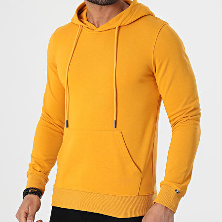 Sweat Capuche Q089 Jaune Moutarde