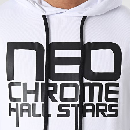 Neochrome - Sweat Capuche Logo Blanc