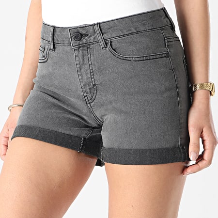 Noisy May - Short Jean Femme Lucy Gris Anthracite
