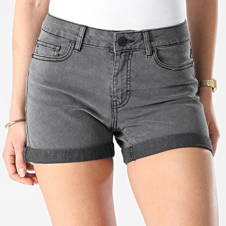 Noisy May - Short Jean Femme Lucy Gris Anthracite