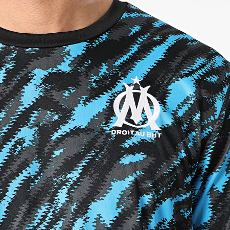 Puma - Tee Shirt De Sport OM Iconic MCS Graphic 758657 Noir Bleu Clair