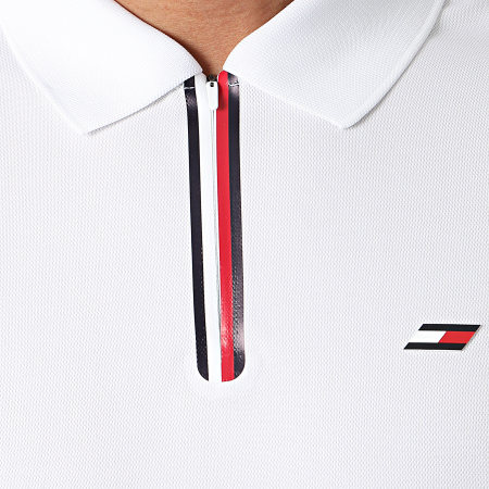 Tommy Hilfiger - Polo Manches Courtes Stripe Training 7270 Blanc