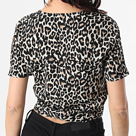 Vero Moda - Top Femme Simply Easy Beige Leopard