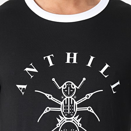 Anthill - Camiseta Ringer Logo Negra