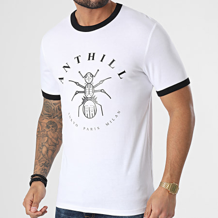 Anthill - Maglietta bianca con logo Ringer