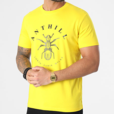Anthill - Maglietta con logo giallo