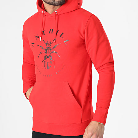 Anthill - Sweat Capuche Logo Rouge