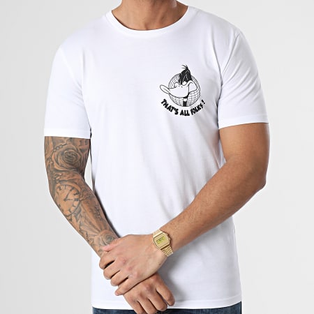 Looney Tunes - Camiseta Daffy Globo Espalda Blanco