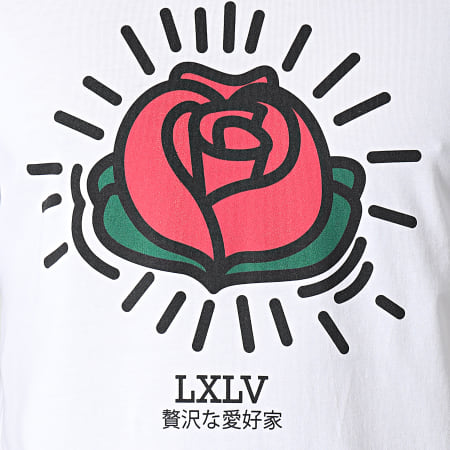 Luxury Lovers - Tee Shirt Keith Roses Blanc