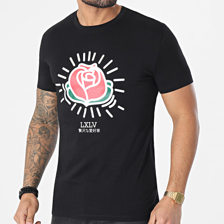 Luxury Lovers - Tee Shirt Keith Roses Noir