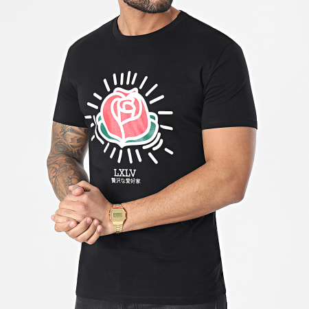 Luxury Lovers - Camiseta Keith Rosas Negra